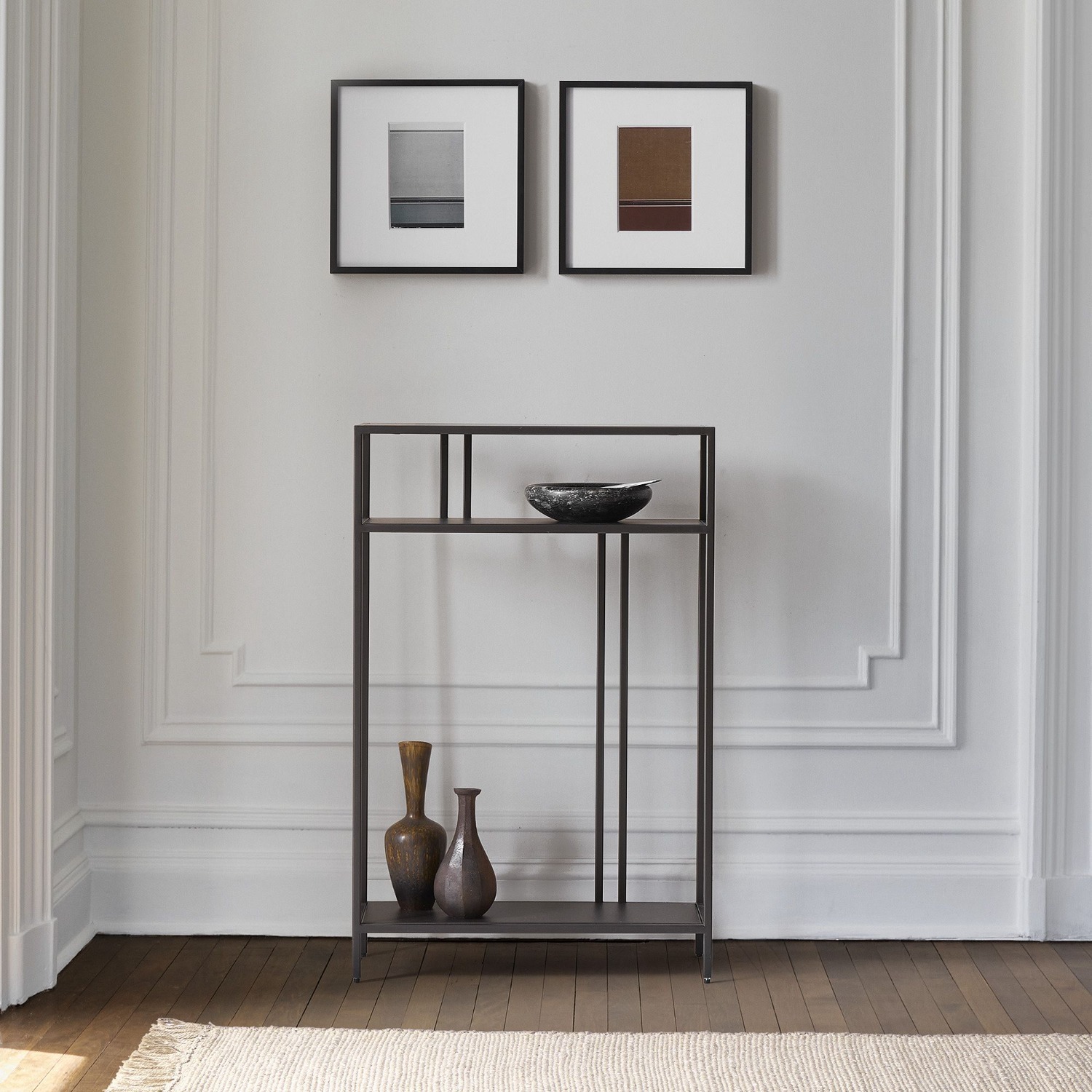 West Elm Black Profile Narrow Console Table - image-1