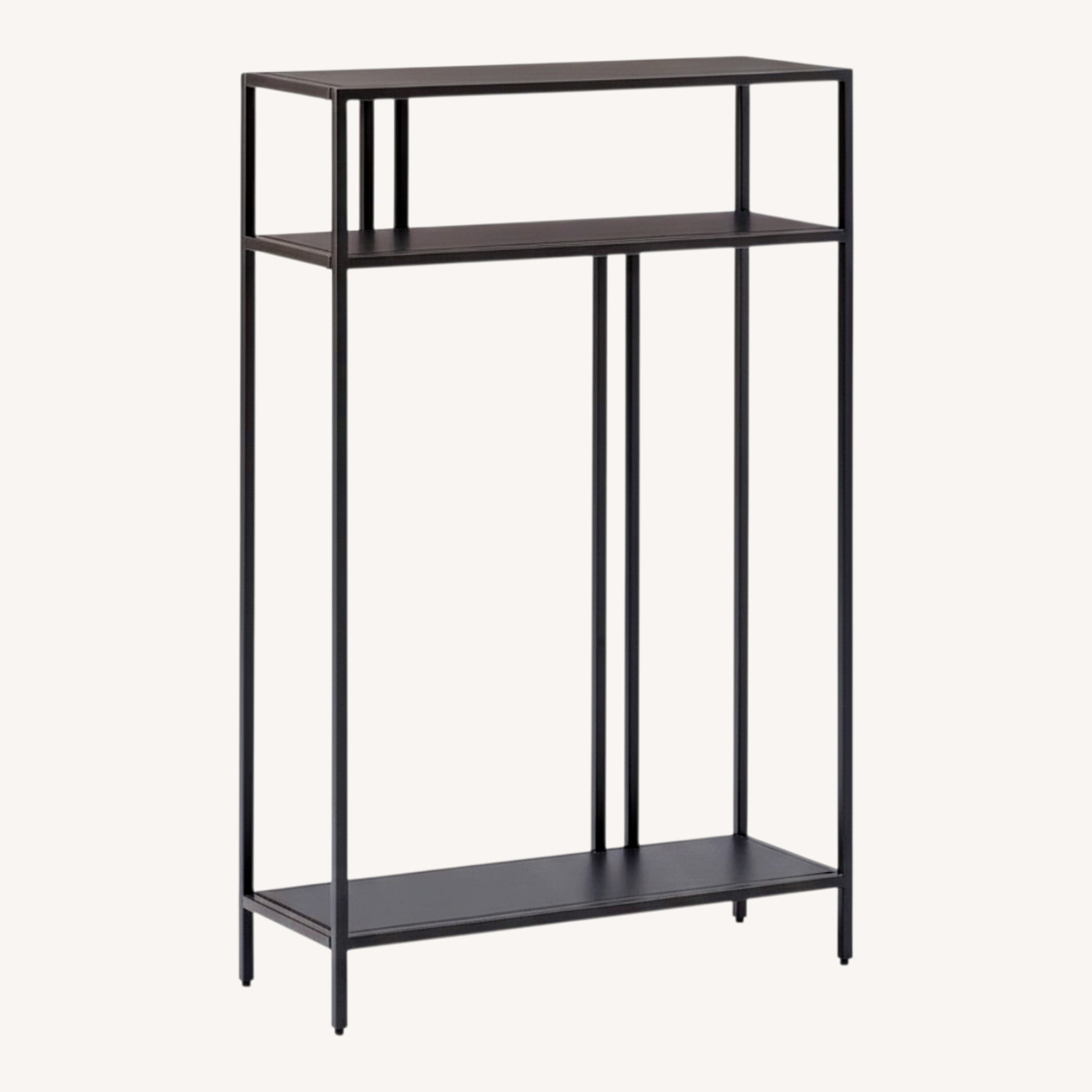 West Elm Black Profile Narrow Console Table - image-0