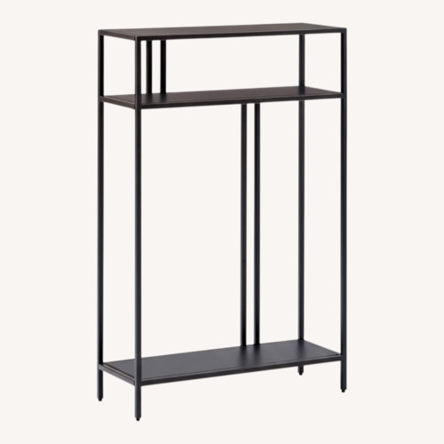 Used West Elm Black Profile Narrow Console Table for sale on AptDeco