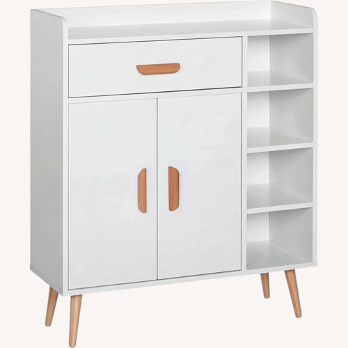 Used White Floor Storage Cabinet Free Standing Chest for sale on AptDeco