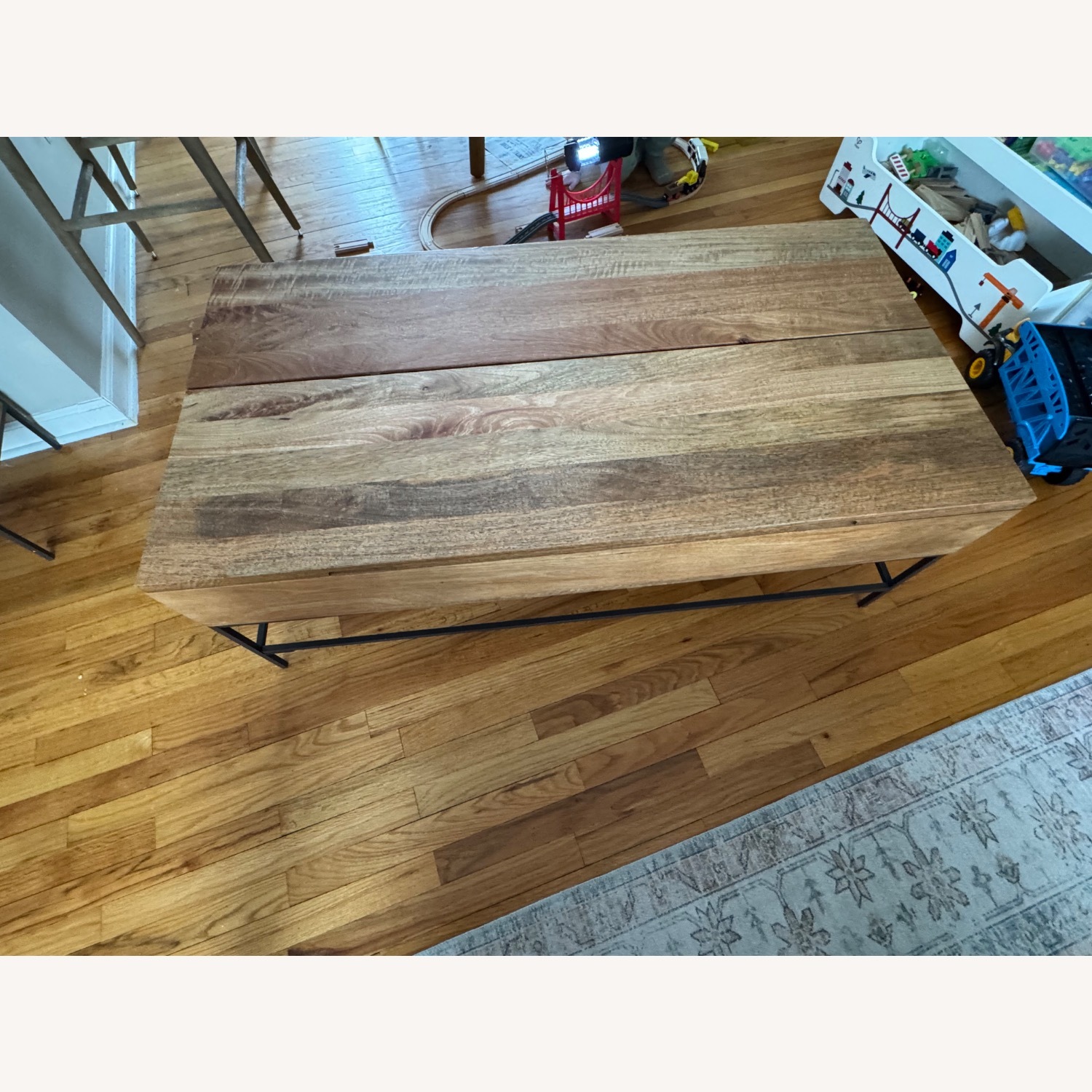 West Elm Industrial Storage Pop Up Table  - image-13