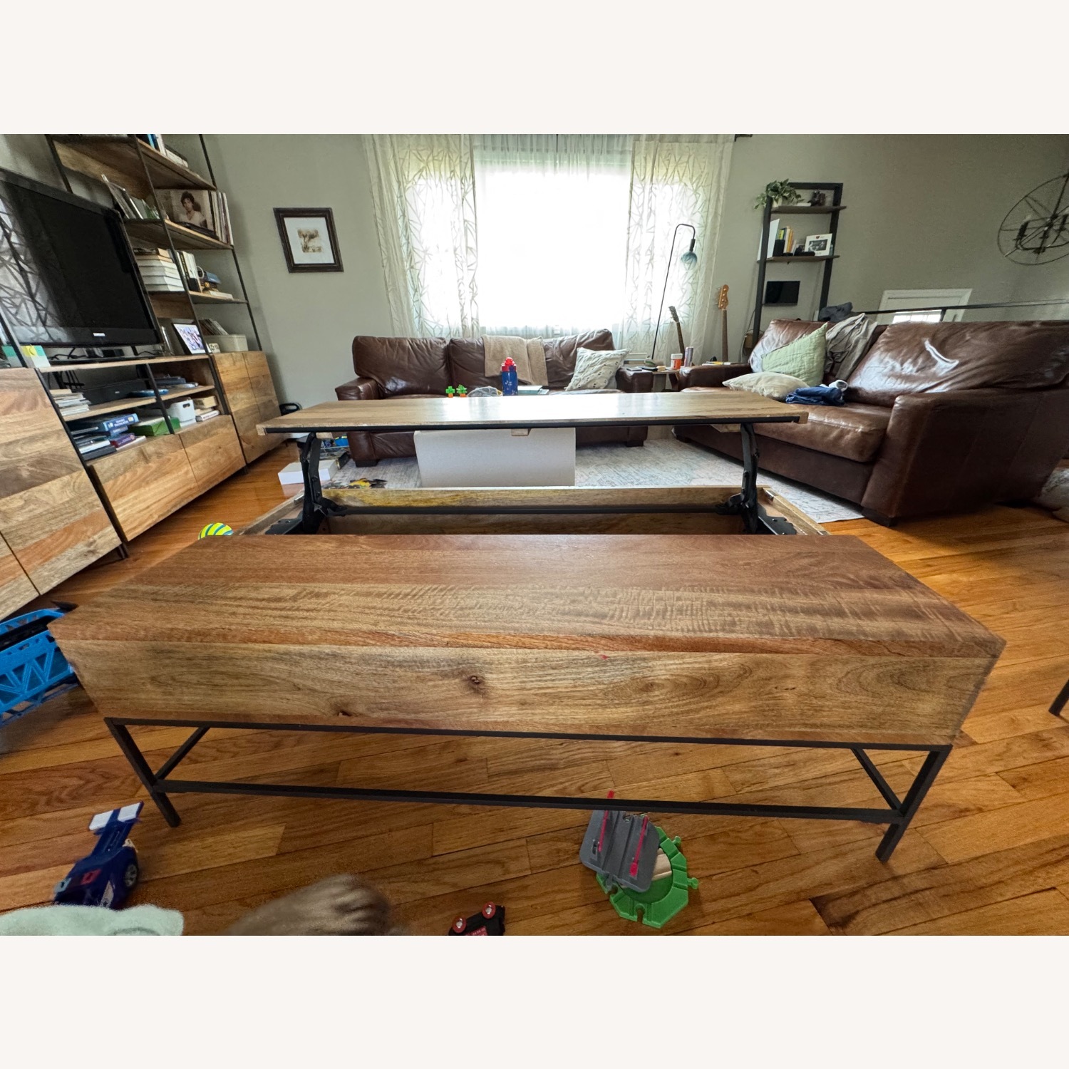 West Elm Industrial Storage Pop Up Table  - image-6