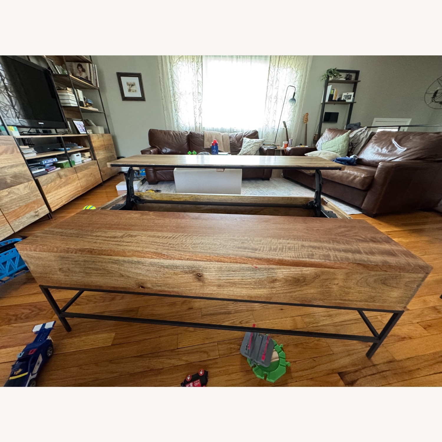 West Elm Industrial Storage Pop Up Table  - image-7