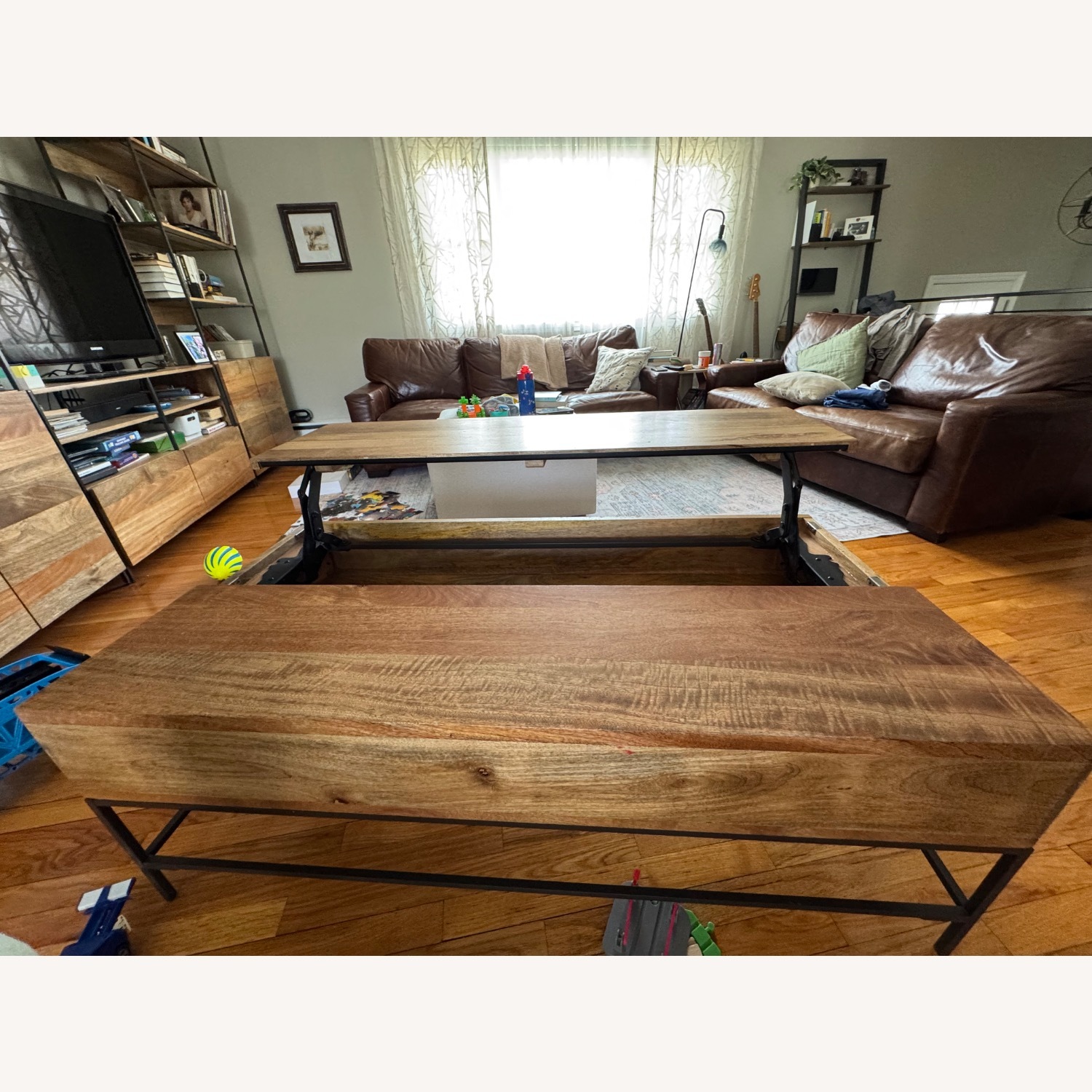 West Elm Industrial Storage Pop Up Table  - image-5