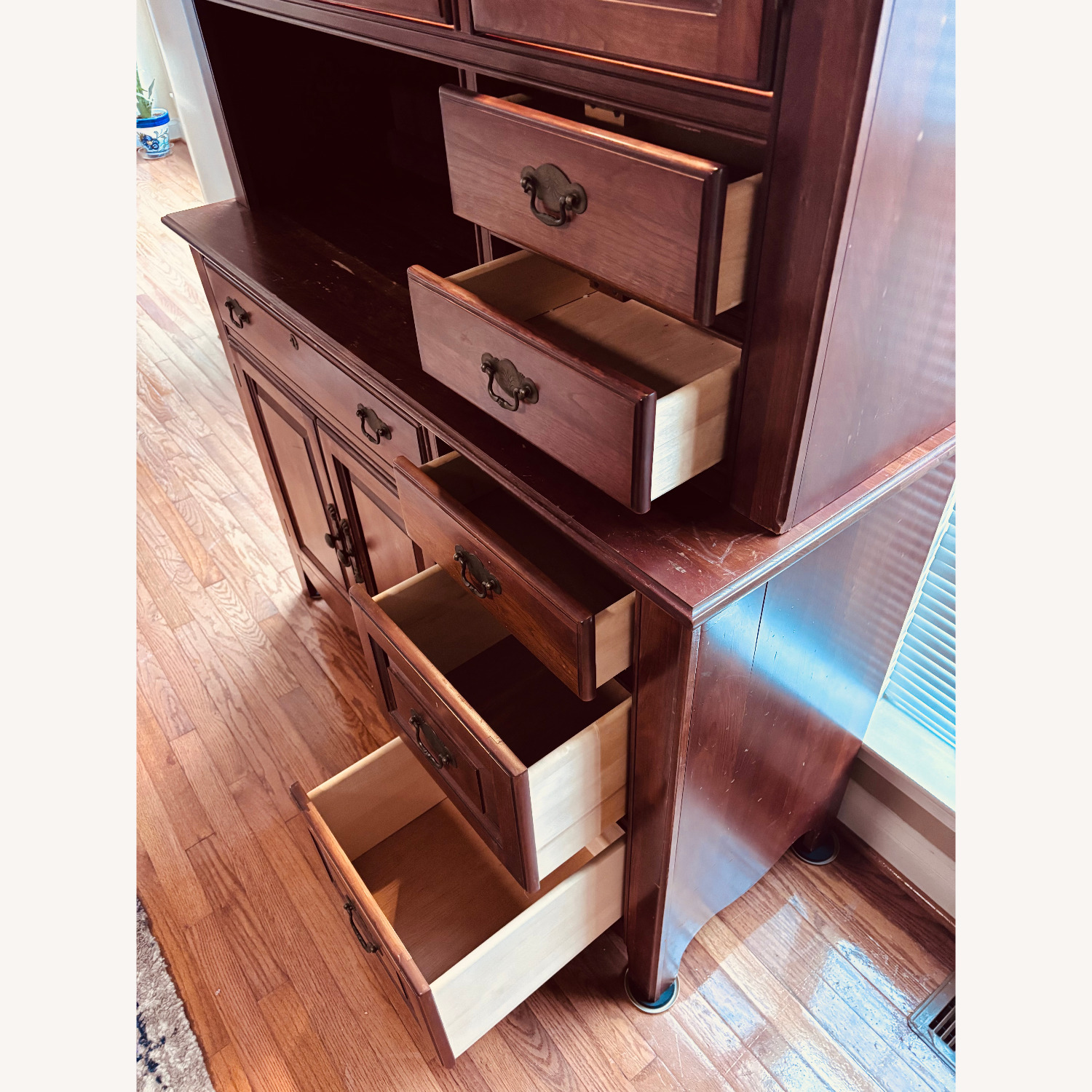 Dark Brown Wood Sideboard - image-4