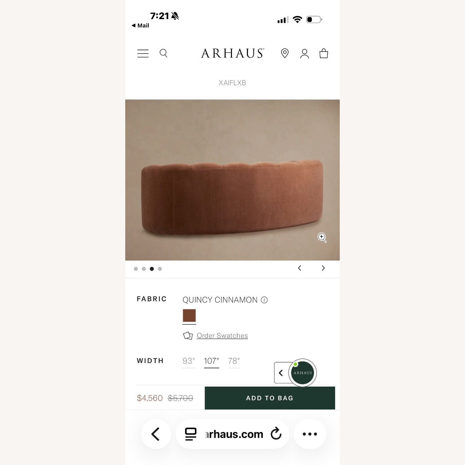 Arhaus Amira 3+ Seater Sofa - image-7