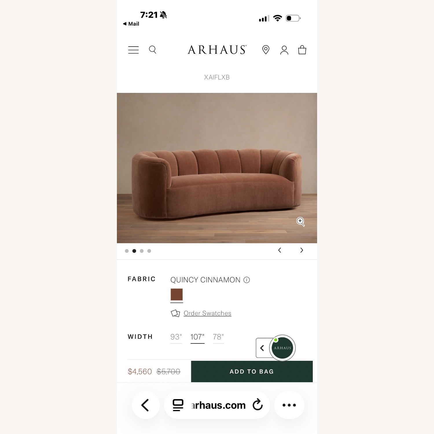 Arhaus Amira 3+ Seater Sofa - image-6