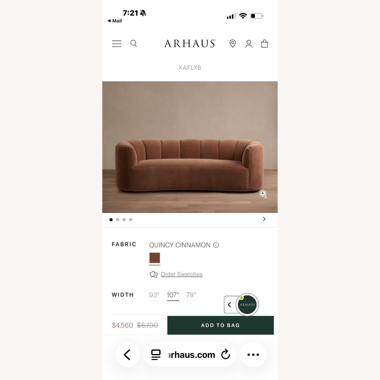Arhaus Amira 3+ Seater Sofa - image-5