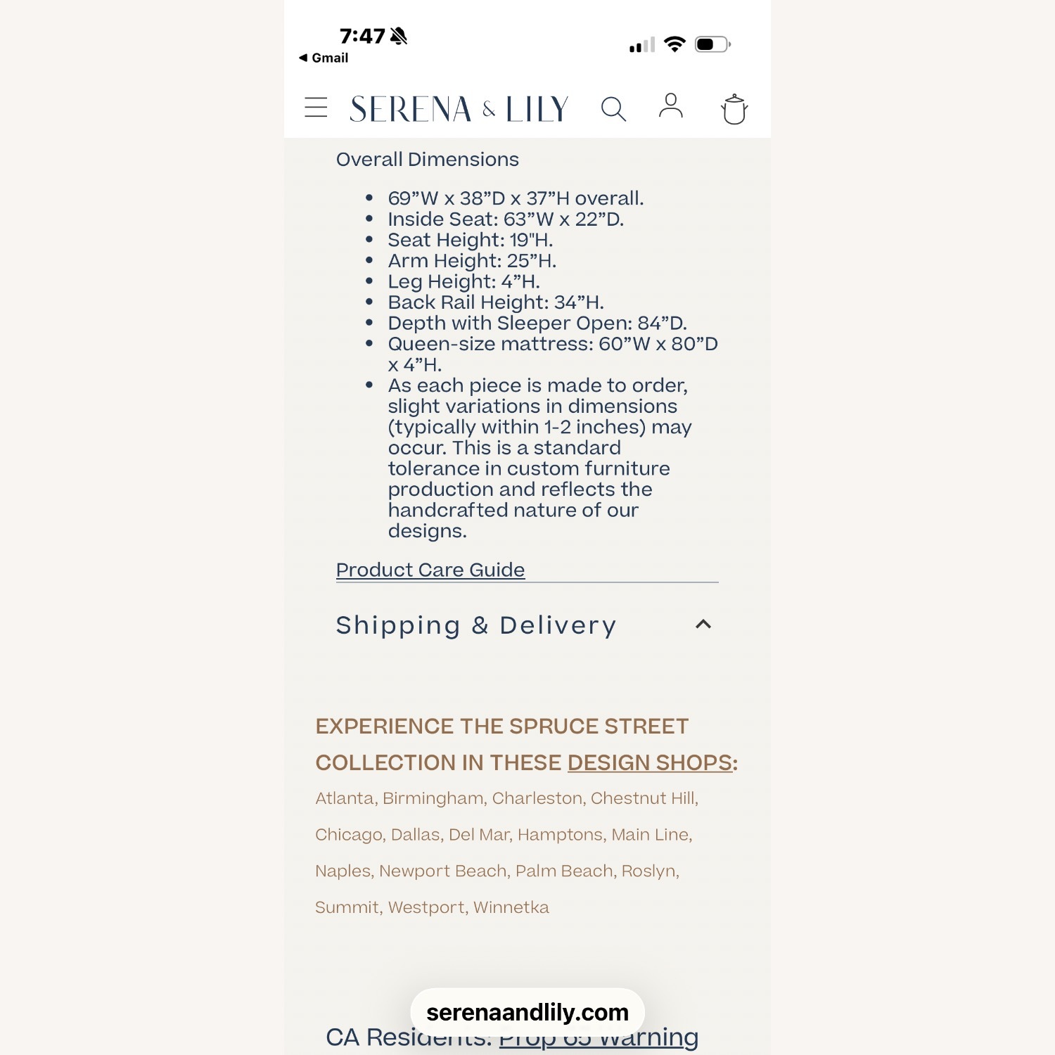 Serena & Lily Spruce Linen Sleeper Sofa - image-5