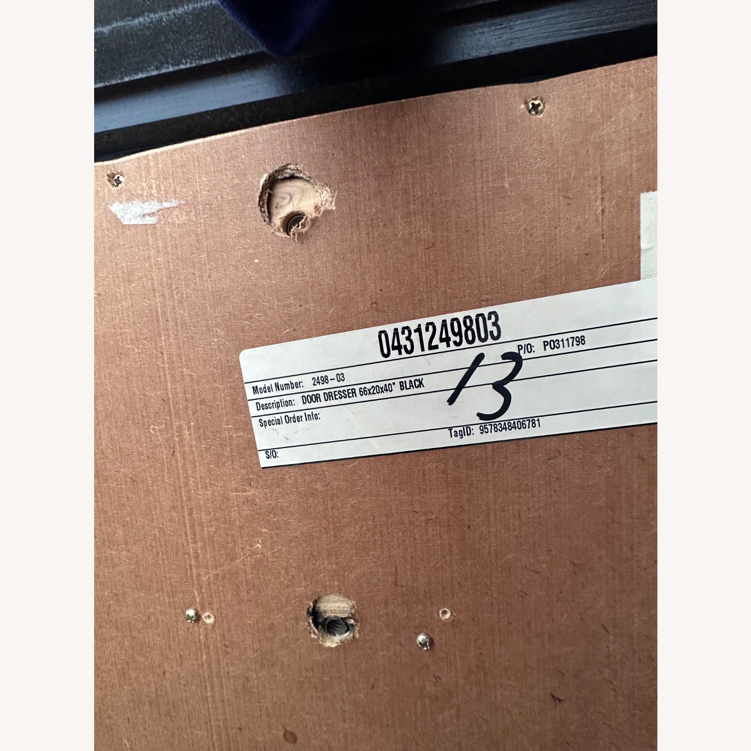 Black Long Dresser - image-4