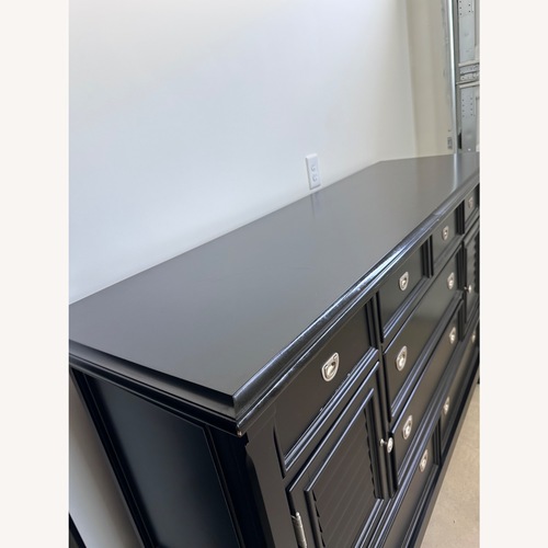 Used Black Long Dresser for sale on AptDeco