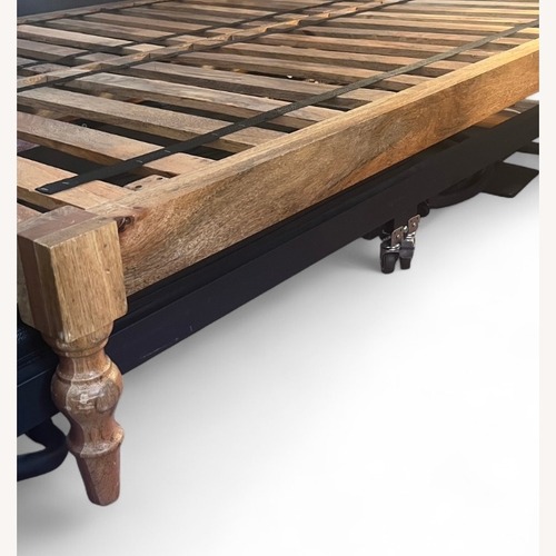 Used Urban Outfitters Bohemian Natural Wood Full Bed for sale on AptDeco