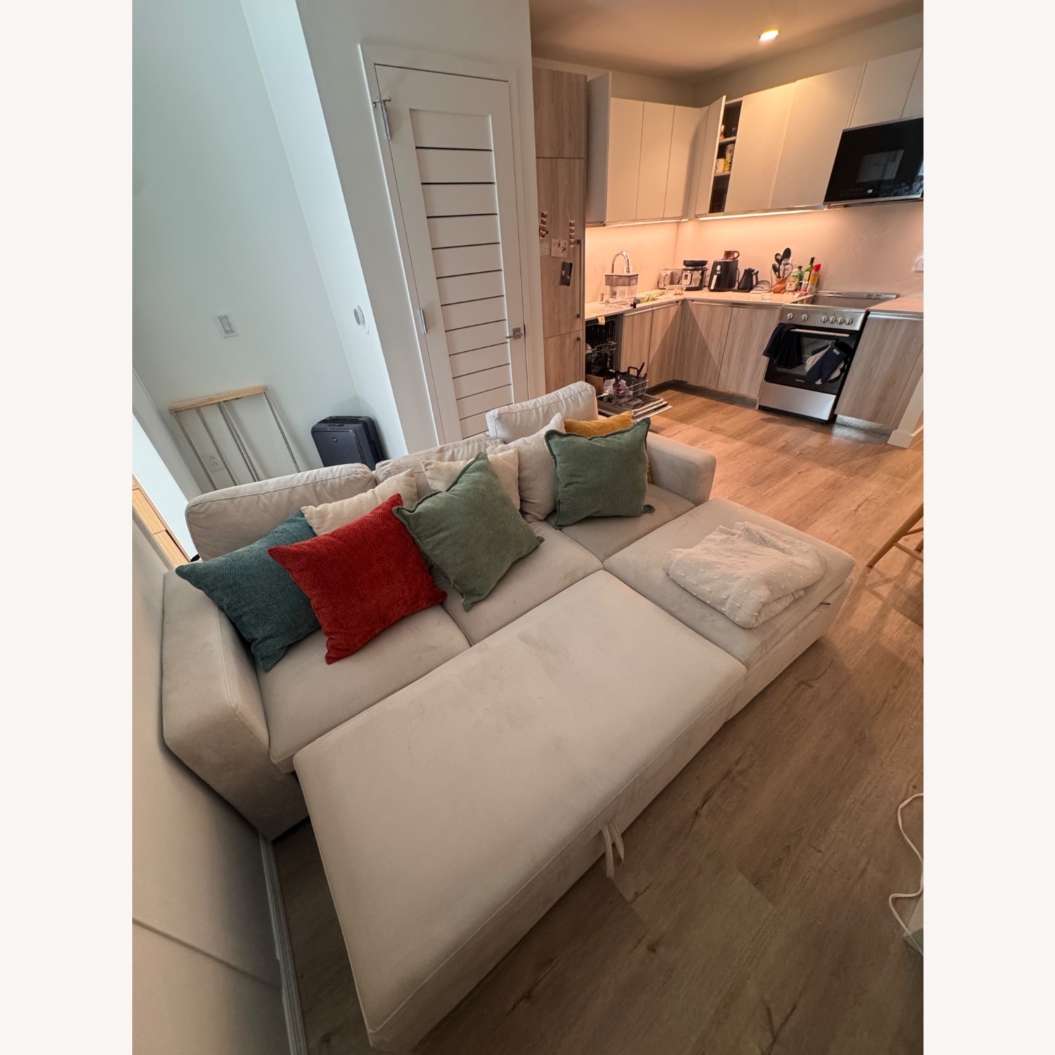 Wayfair Natural Rafael L Shaped Sofa Pull Out Sofa Bed  - image-2