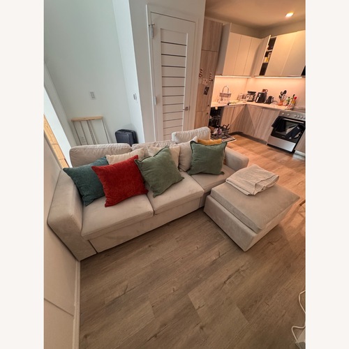 Used Wayfair Natural Rafael L Shaped Sofa Pull Out Sofa Bed  for sale on AptDeco