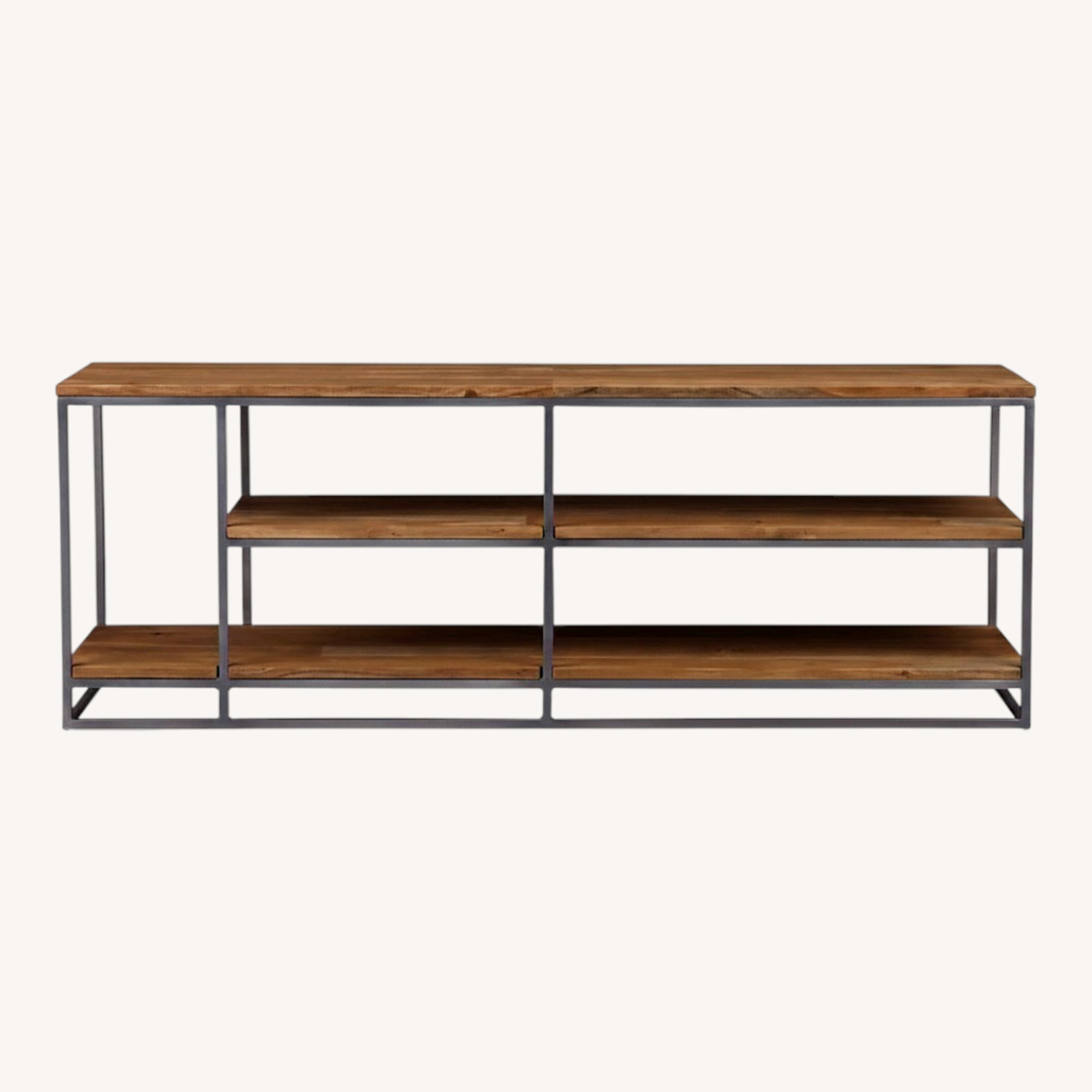 CB2 Framework Dark Brown Wood Credenza - image-0