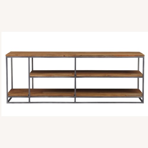Used CB2 Framework Dark Brown Wood Credenza for sale on AptDeco