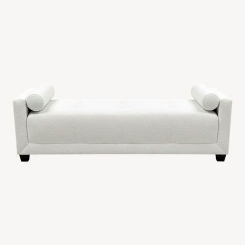 Used Taylor Made Custom Furniture White Fabric Daybed for sale on AptDeco
