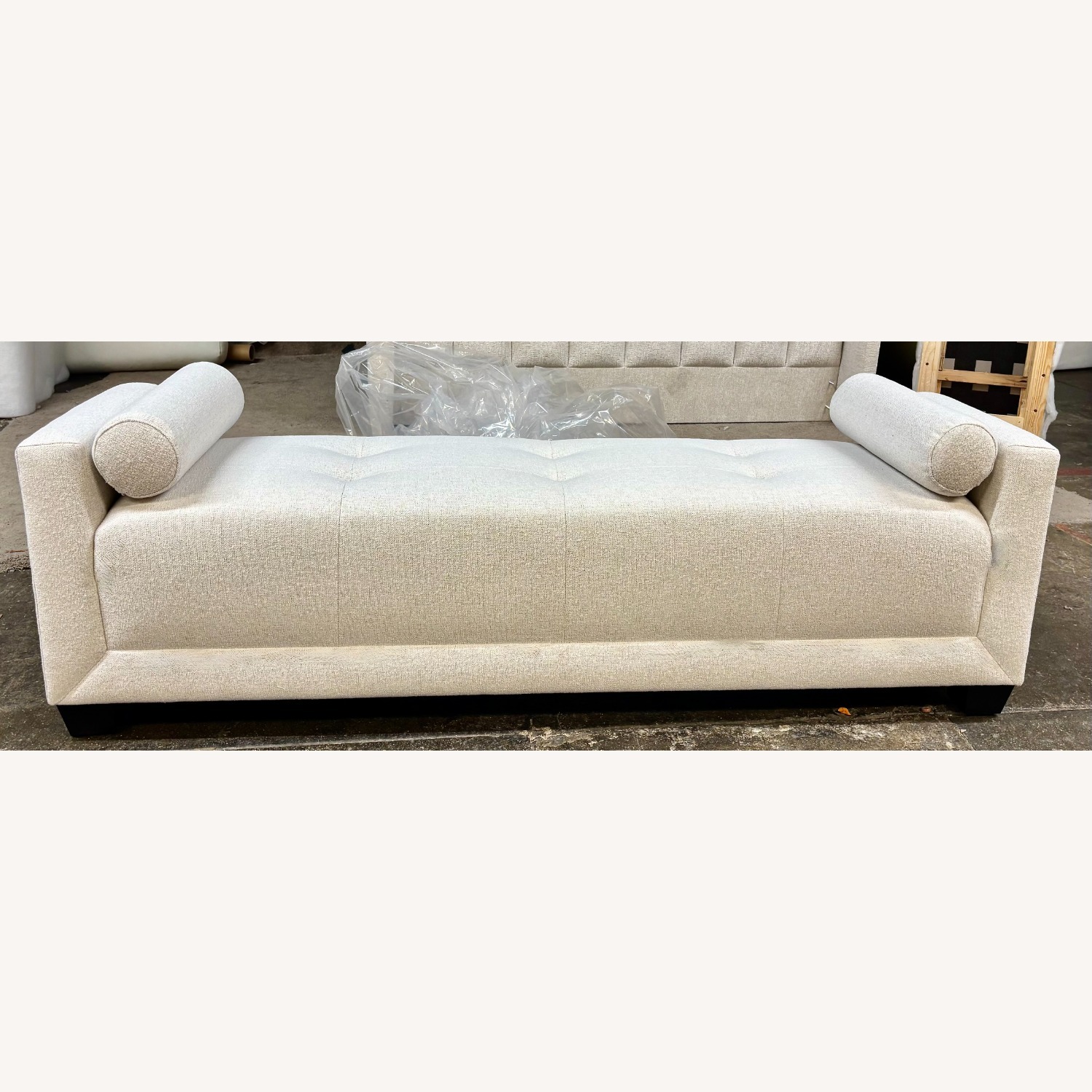 Taylor Made Custom Furniture White Fabric Daybed - image-1