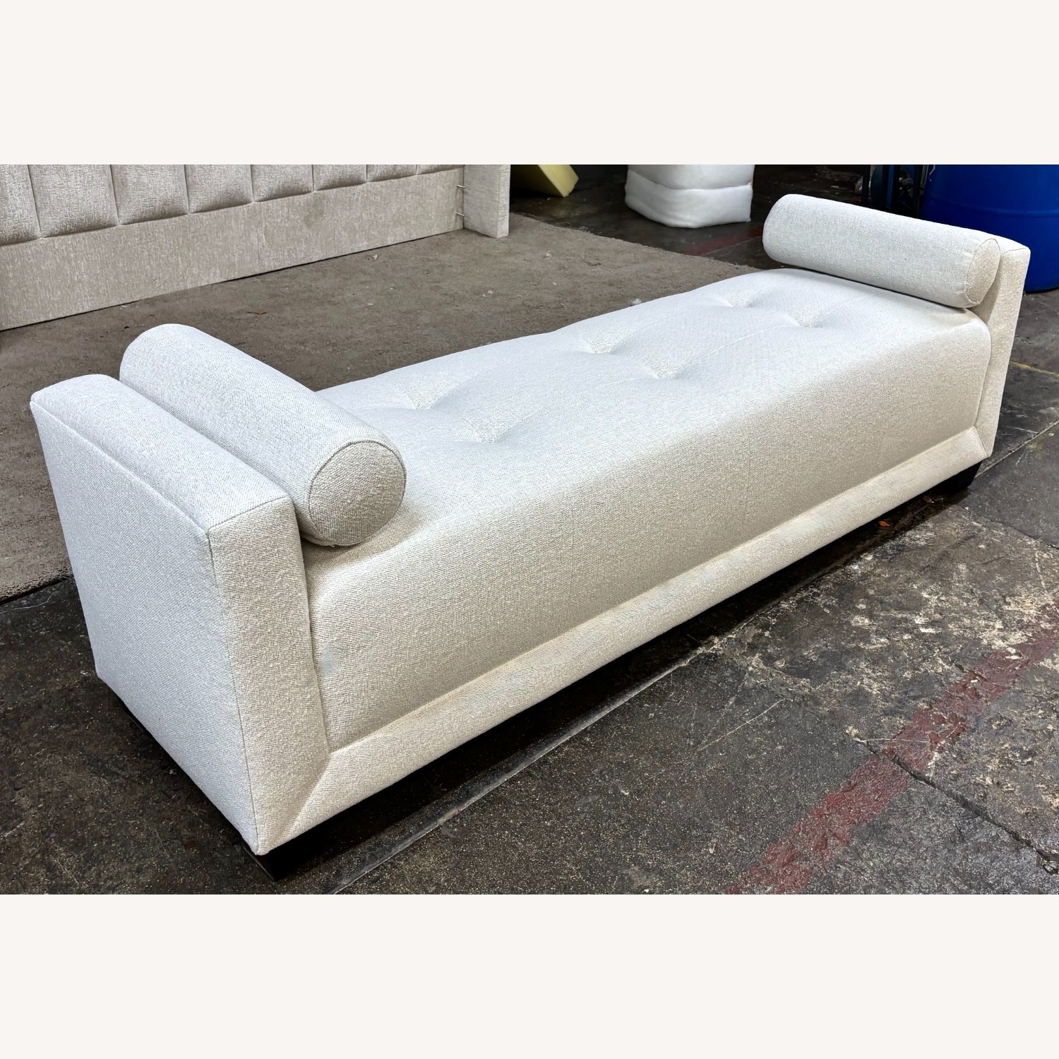 Taylor Made Custom Furniture White Fabric Daybed - image-4