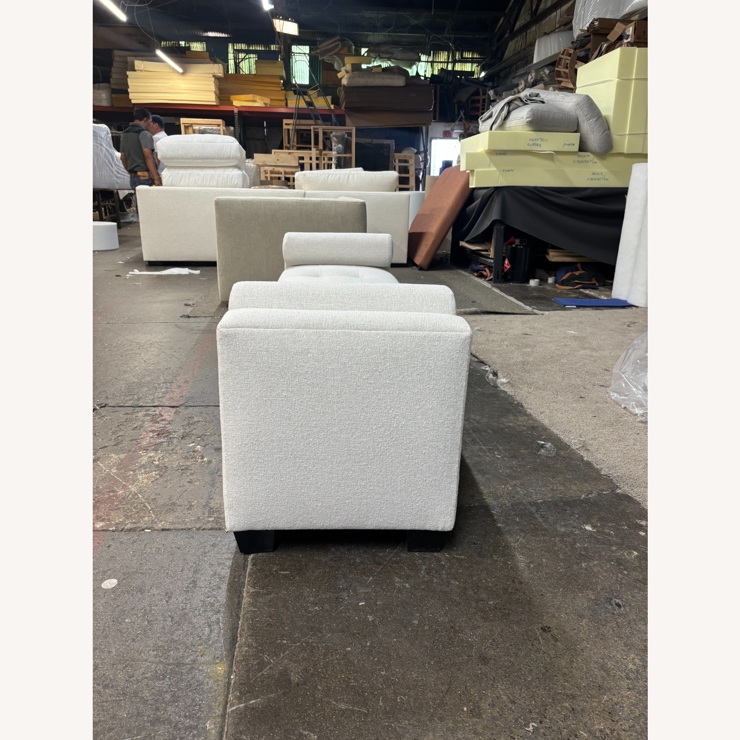 Taylor Made Custom Furniture White Fabric Daybed - image-2