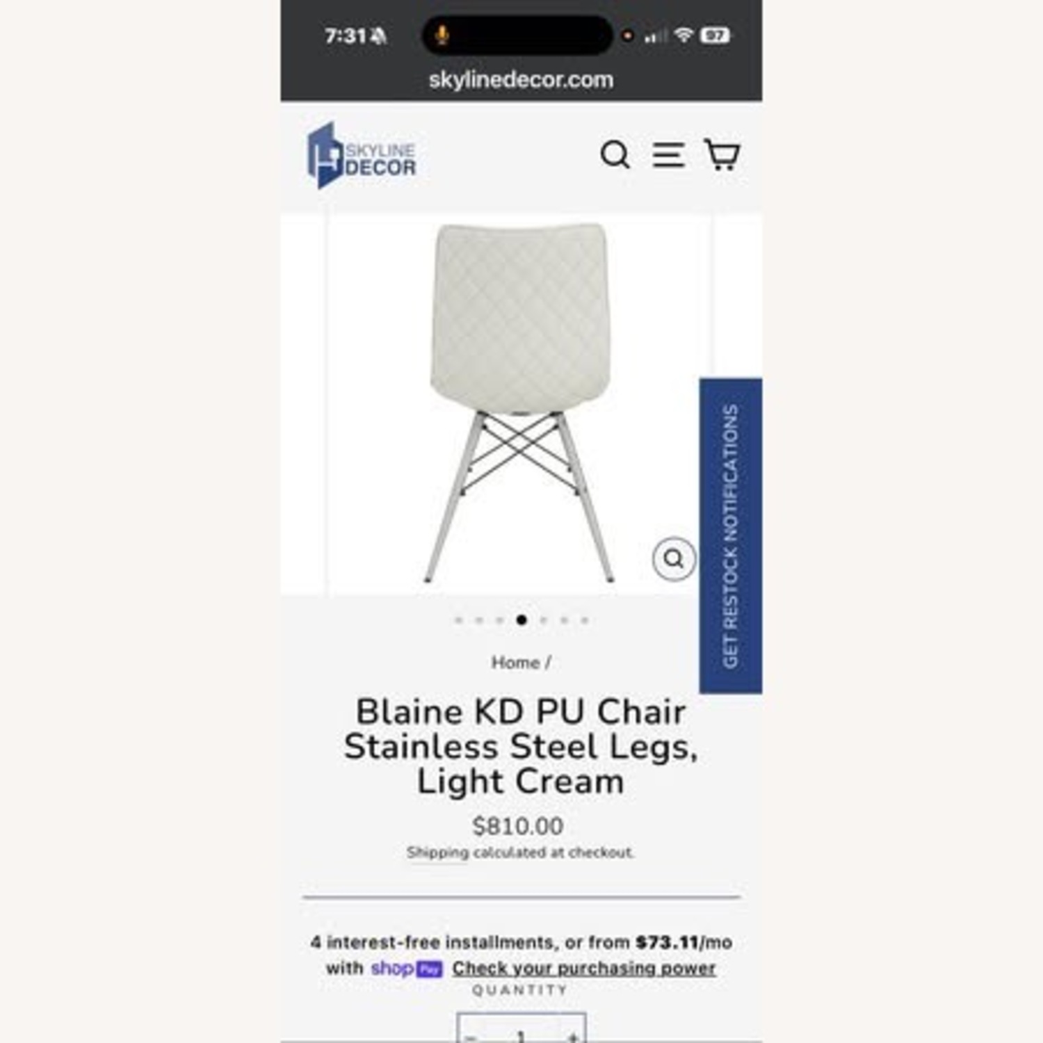 Light Gray Glass Dining Table - image-5