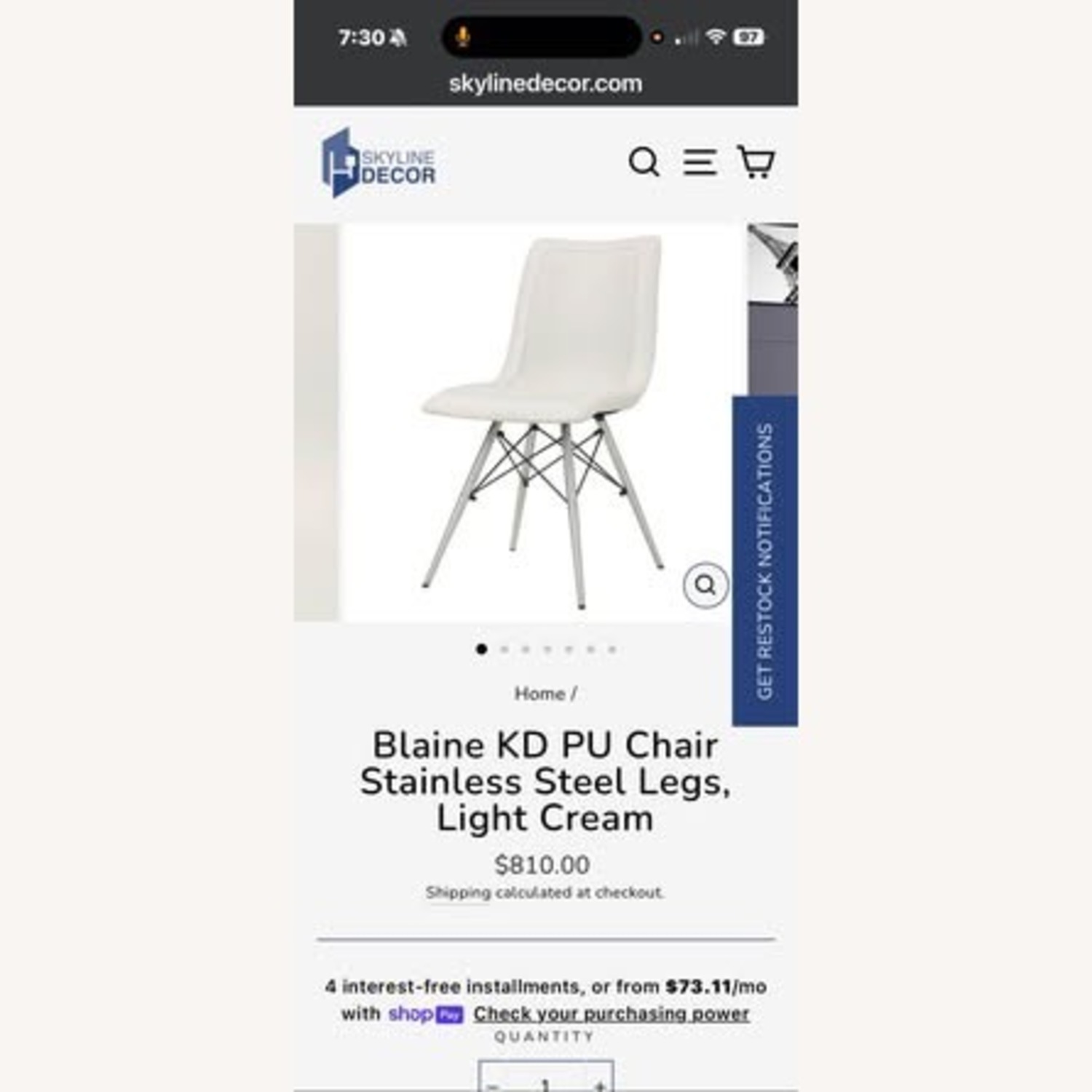 Light Gray Glass Dining Table - image-4