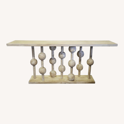 Used Reclaimed Wood Console Table with Modern Accents for sale on AptDeco