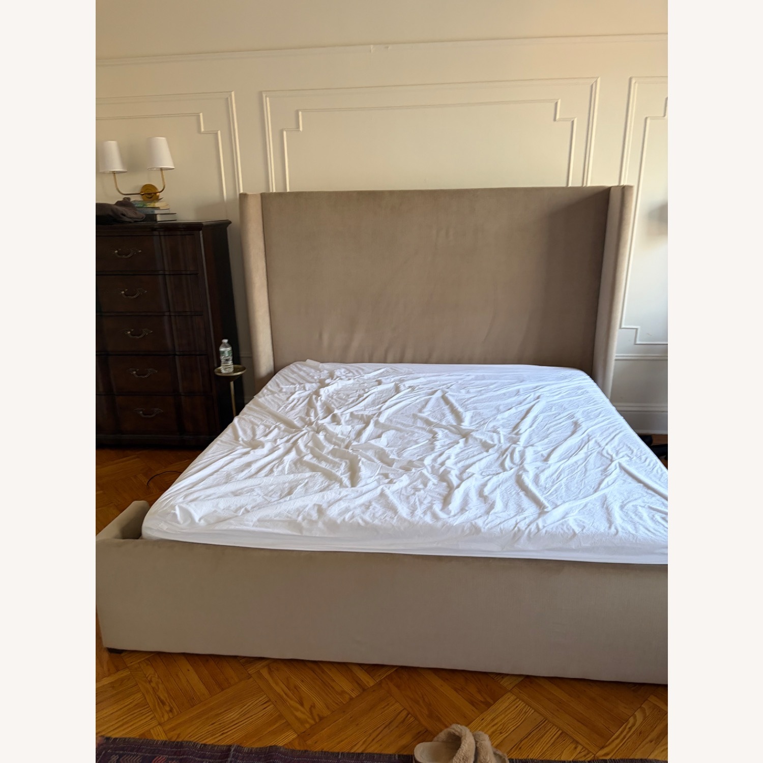 Arhaus Wyller Light Brown Fabric King Bed - image-2