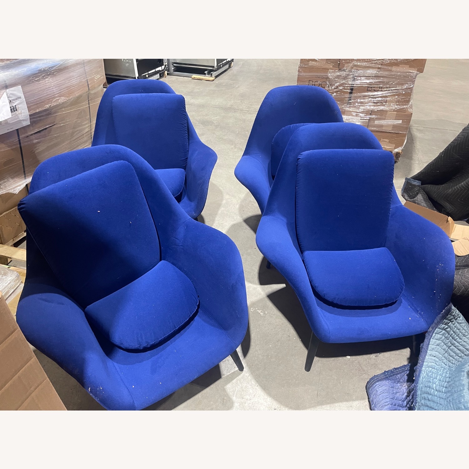 Four Hands Blue Fabric Accent Chairs - image-5