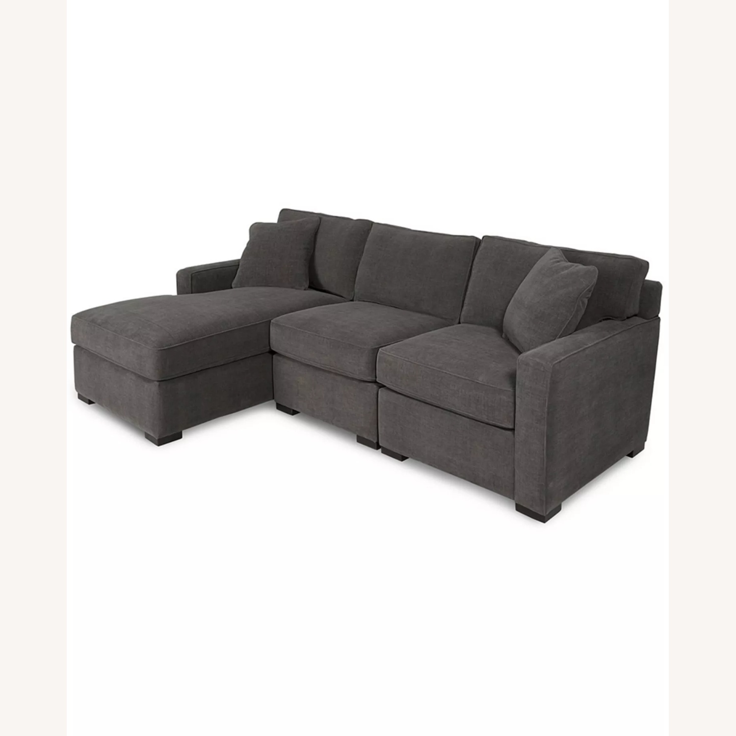 Macy's Radley Dark Gray Fabric 3+ Piece Sectional - image-5