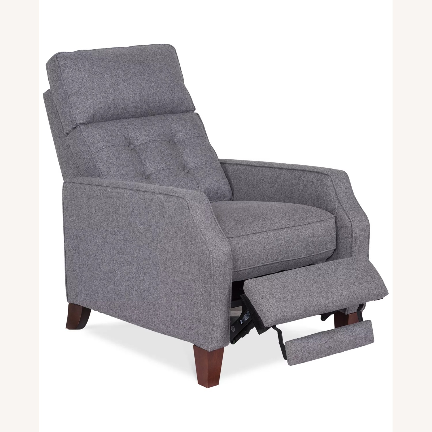 Macy's Light Gray Fabric Recliner - image-4