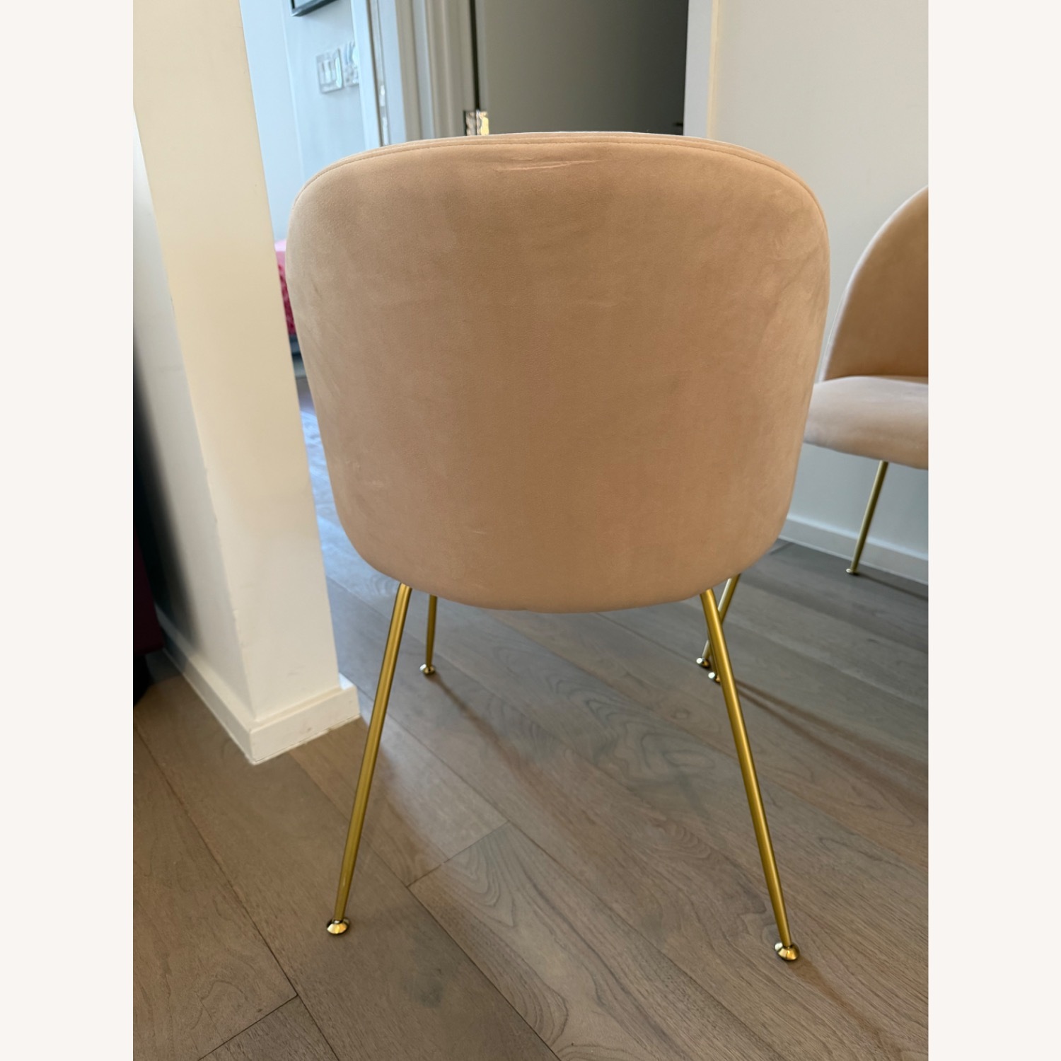 Rove Concepts Iris Pink Velvet Dining Chairs - image-3