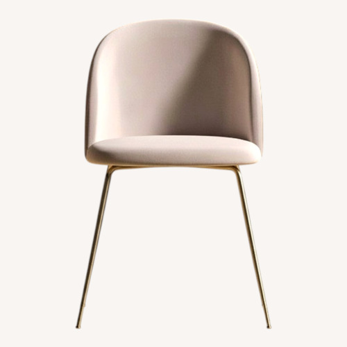 Used Rove Concepts Iris Pink Velvet Dining Chairs for sale on AptDeco