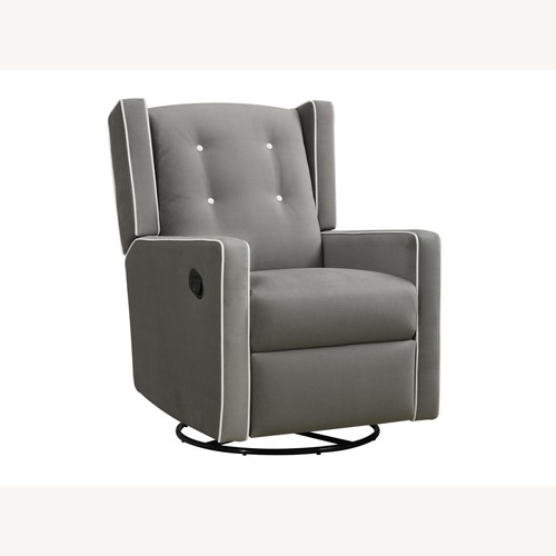 Used Baby Relax Dark Gray Fabric Nursing Chair for sale on AptDeco