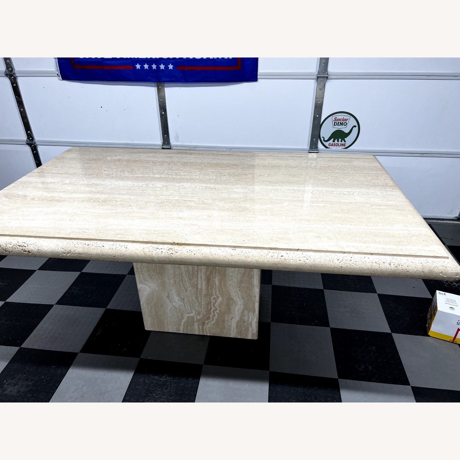 Vintage/Antique Natural Stone Dining Table - image-2