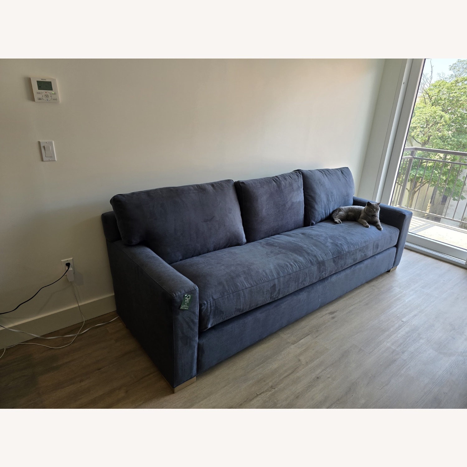 Crate & Barrel Axis Fabric 3+ Seater Sofa - image-2