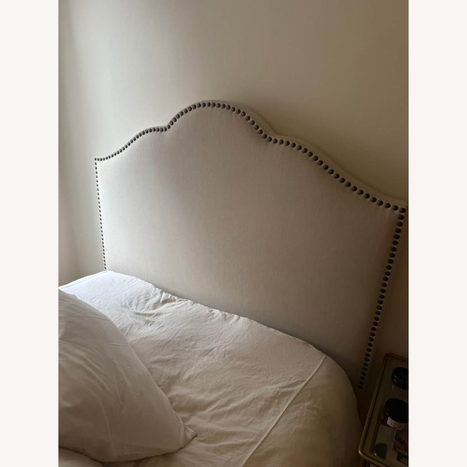 Pottery Barn Natural Linen Headboard - image-1