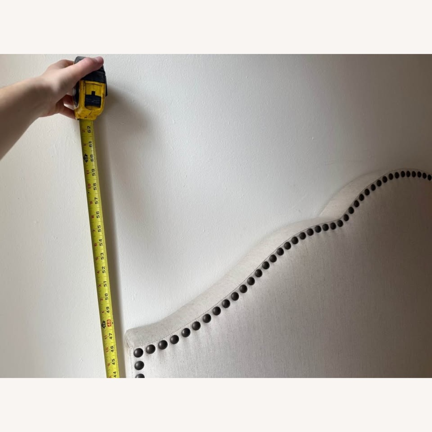 Pottery Barn Natural Linen Headboard - image-4