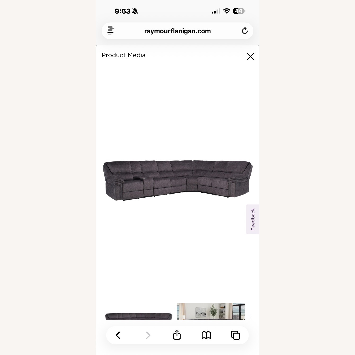 Raymour & Flanigan Portman 4 Piece Sectional  - image-10