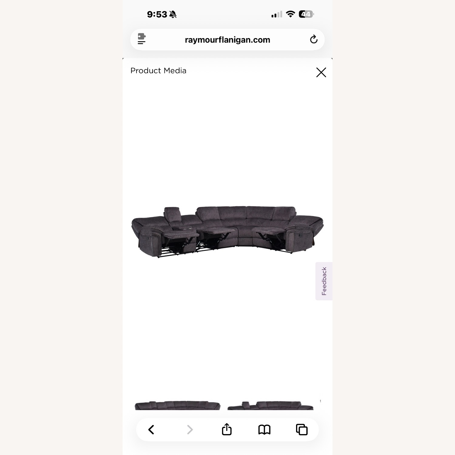 Raymour & Flanigan Portman 4 Piece Sectional  - image-11