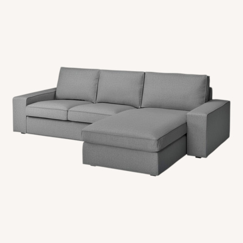 Used IKEA KIVIK Light Gray Chaise Lounge for sale on AptDeco