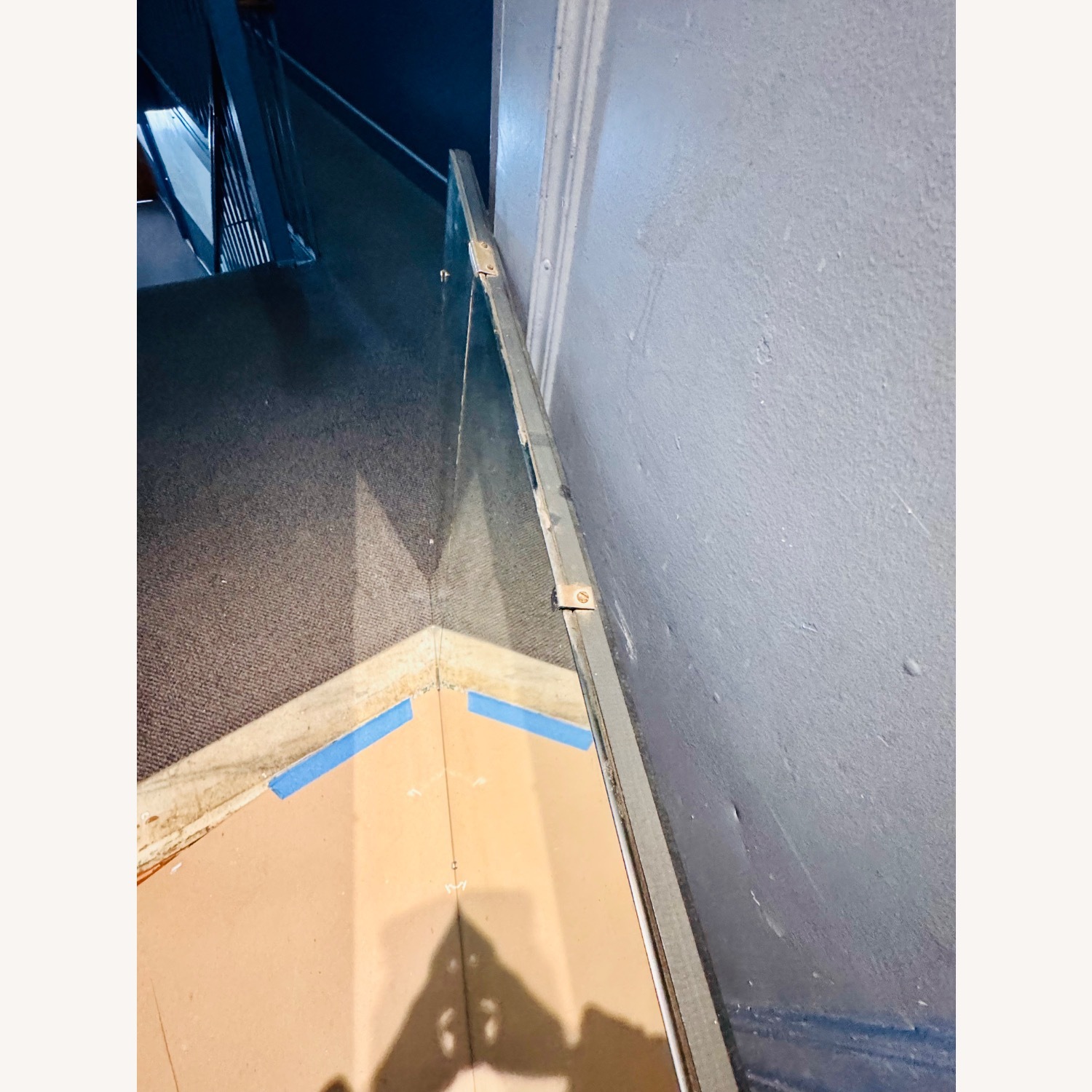 Large Vintage/Antique Etched Wall Mirror - image-20