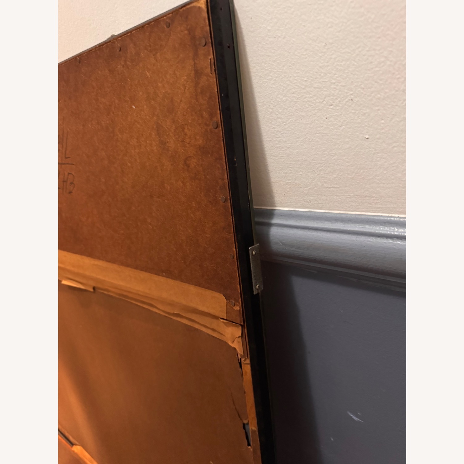 Large Vintage/Antique Etched Wall Mirror - image-10