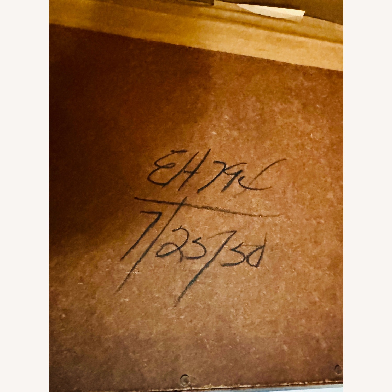 Large Vintage/Antique Etched Wall Mirror - image-7