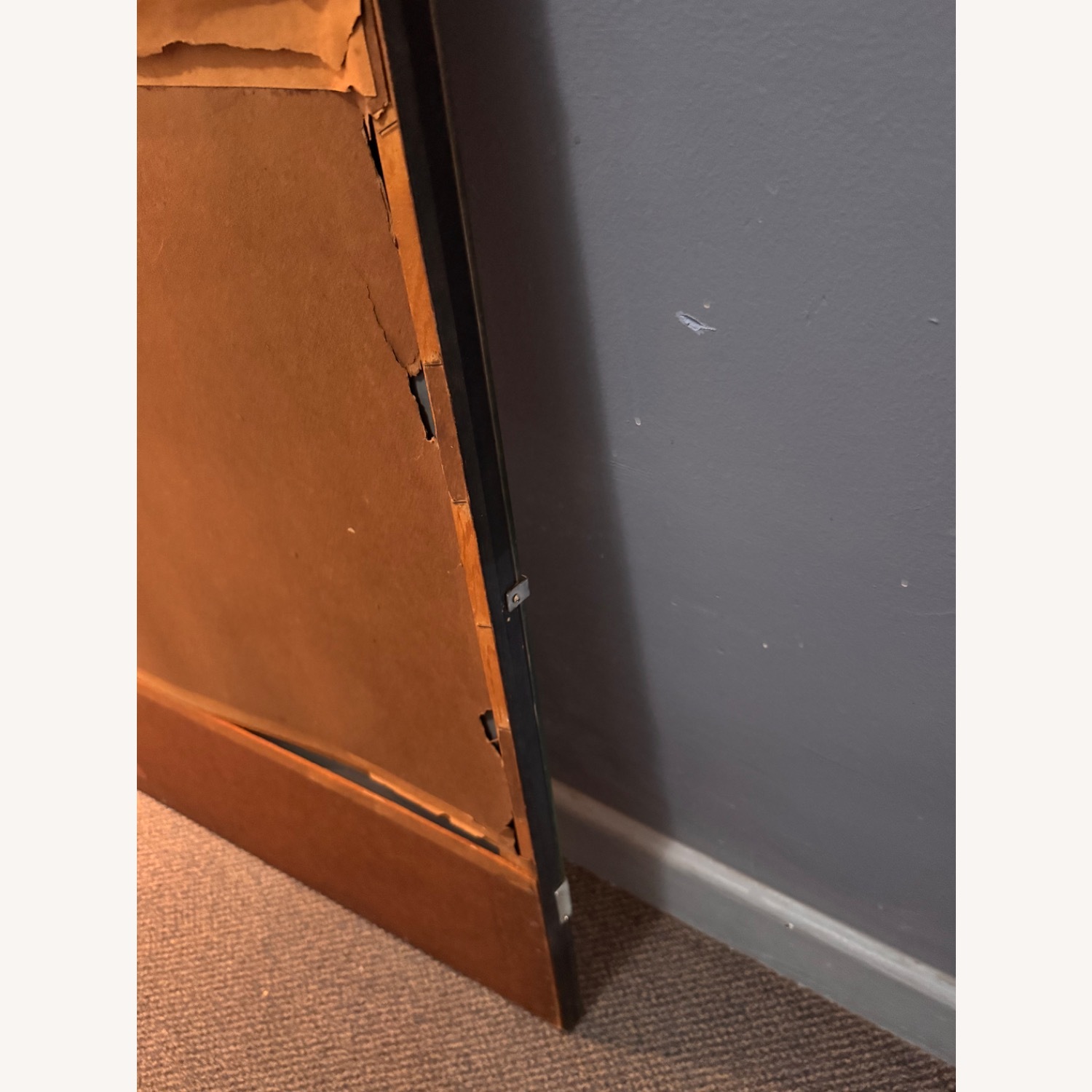 Large Vintage/Antique Etched Wall Mirror - image-11