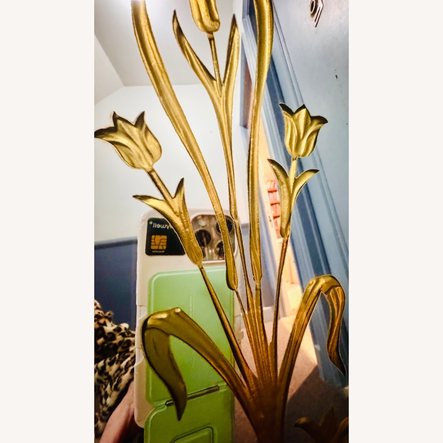 Large Vintage/Antique Etched Wall Mirror - image-25