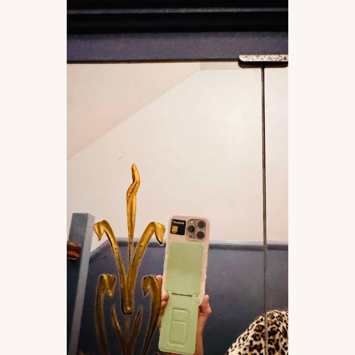 Large Vintage/Antique Etched Wall Mirror - image-26