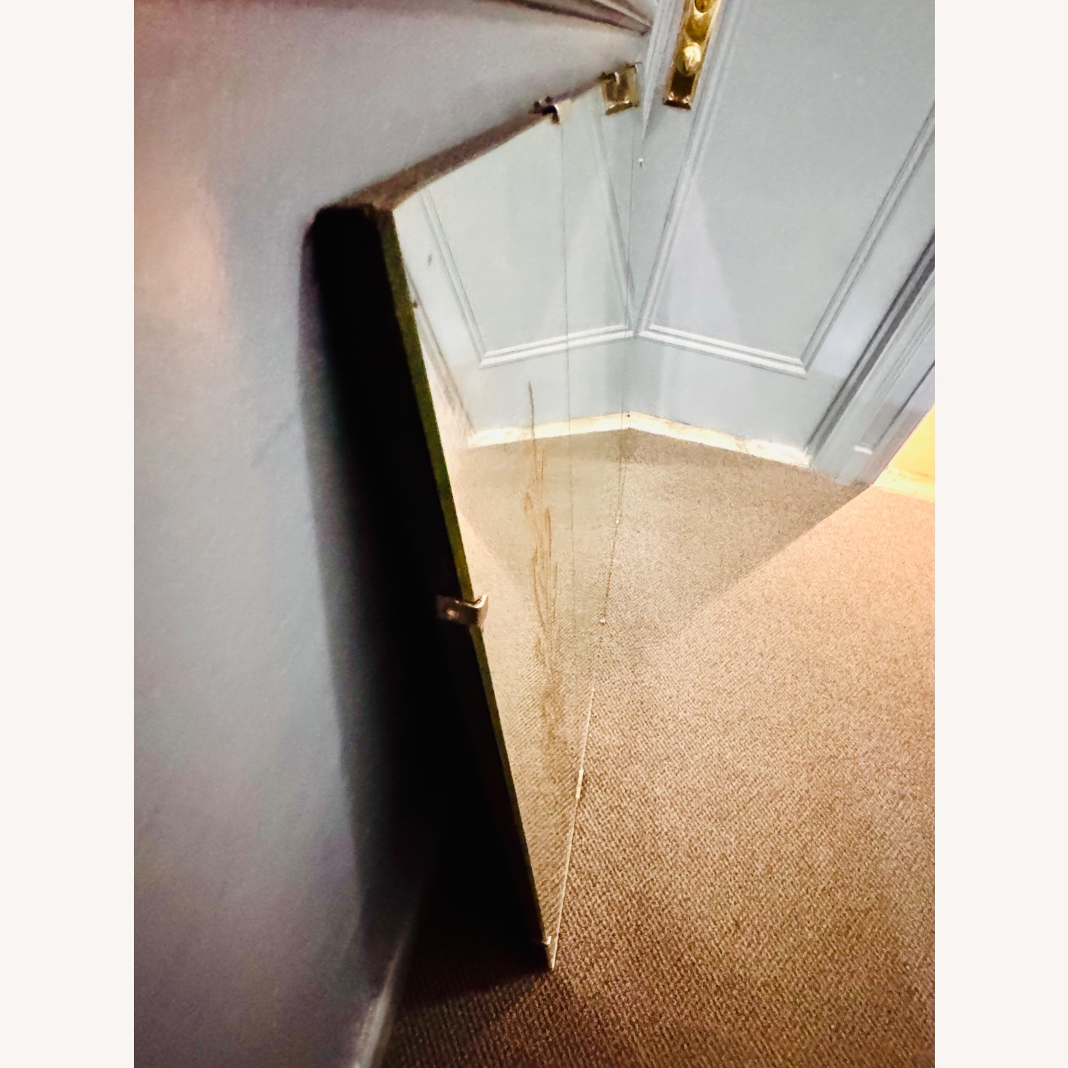 Large Vintage/Antique Etched Wall Mirror - image-6