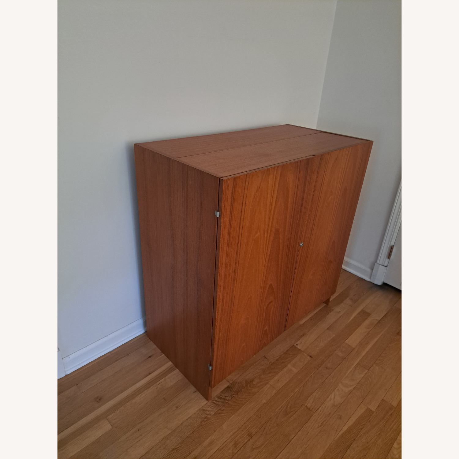 Maurice Villency Teak Wood Desk With Storage - image-2