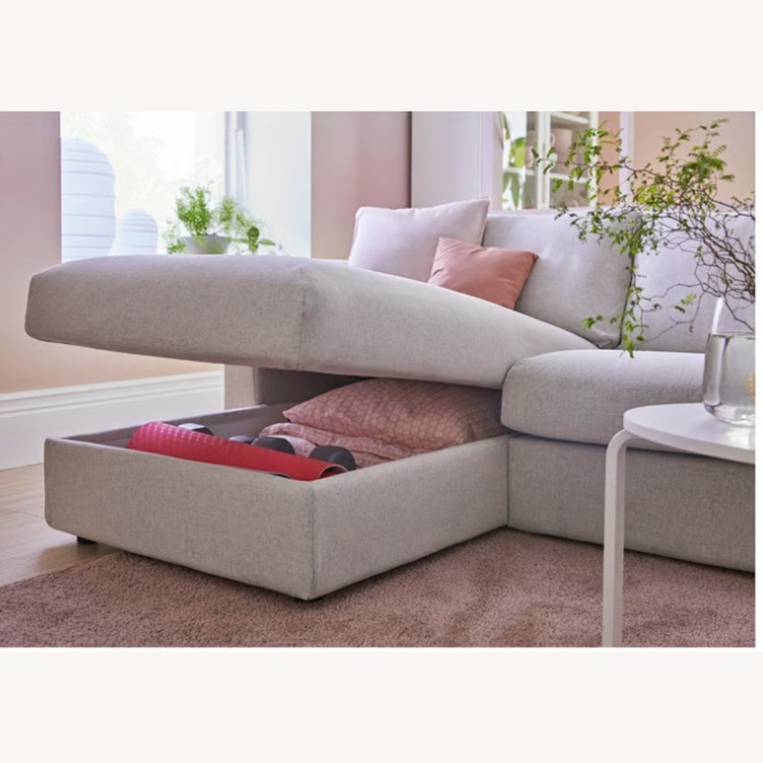 IKEA Finnala Natural Fabric 3+ Piece Sectional - image-3